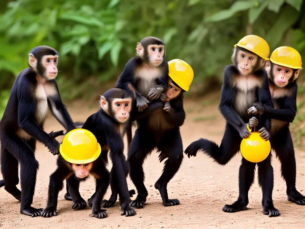 Imagens Treinamento De Macacos Prego Para Truques E Diversao