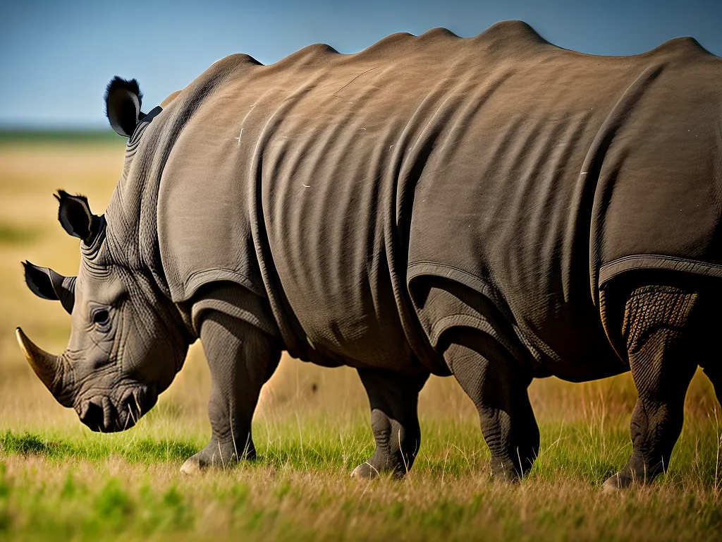 Imagens Uso Dos Chifres De Rinocerontes Para Defesa Contra Predadores