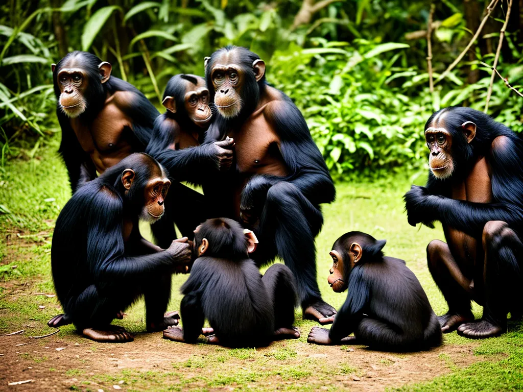 Imagens Vida Social Primatas