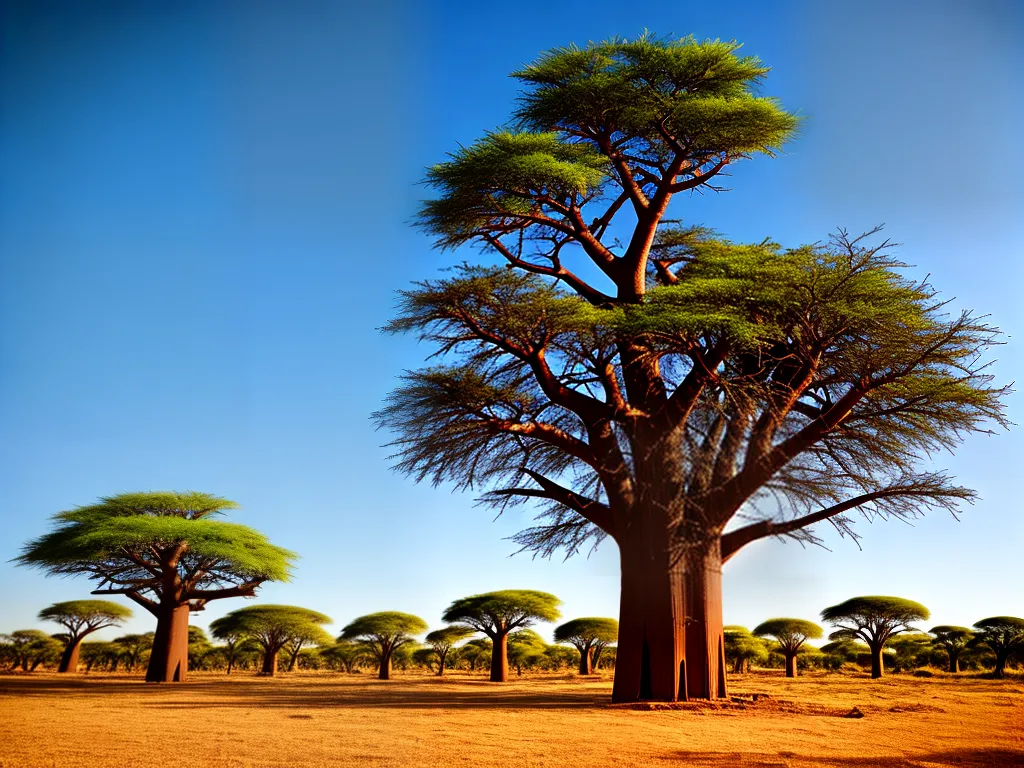 Natureza Adansonia Digitata Baoba Mucua Embondeiro Africano Imbondeiro Arvore Da Vida