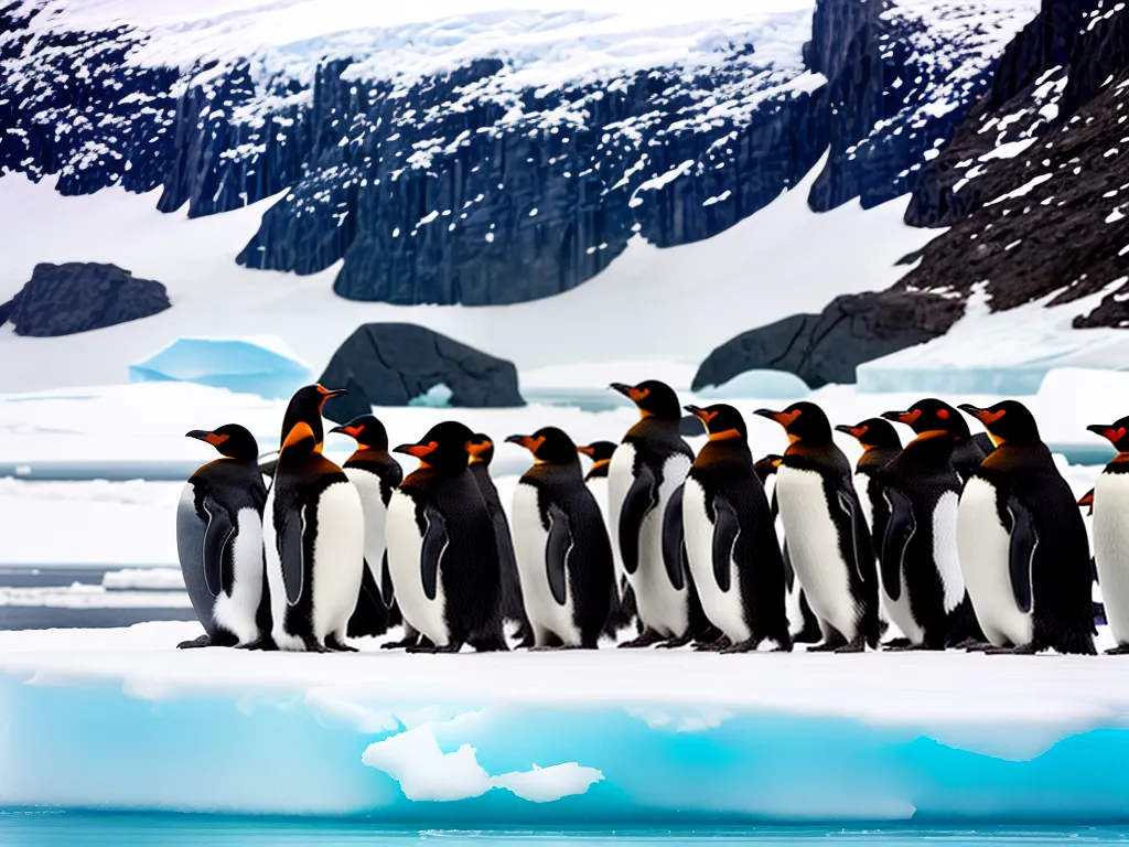 Natureza Adaptacao Pinguins Habitat Gelado Antartica