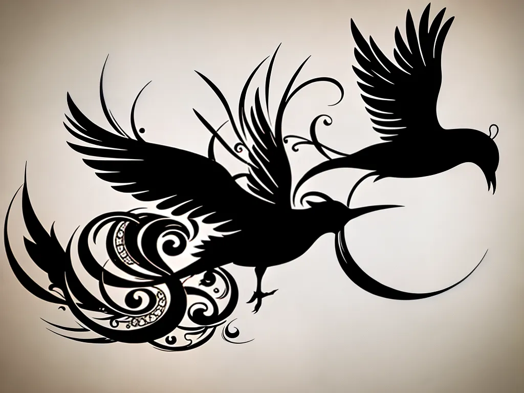 Natureza Arte Letras Inspiradas Aves Caligrafia