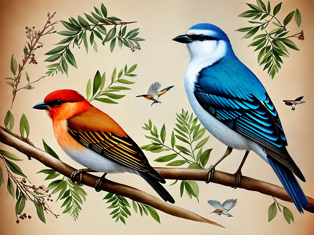 Natureza Aves Ilustracao Cientifica Tecnicas Exemplos Arte Naturalista