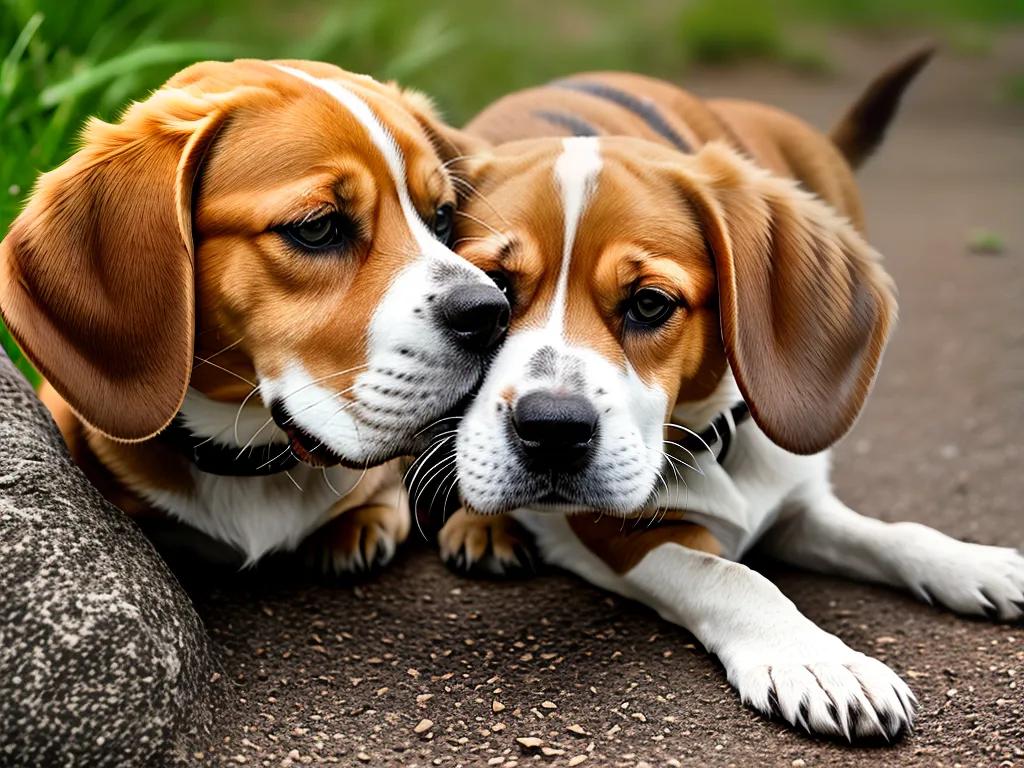 Natureza Beagle Canis Lupus Familiaris Beagle Um Excelente Farejador