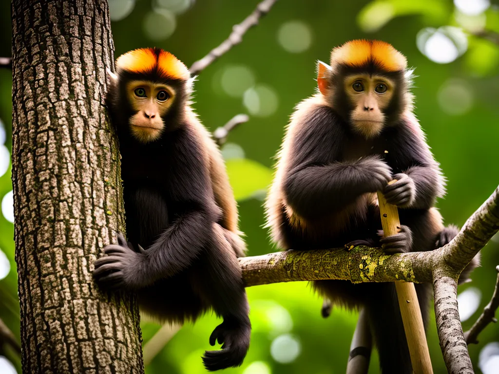 Natureza Cebus Capucinus Inteligencia Uso Ferramentas Macacos Prego