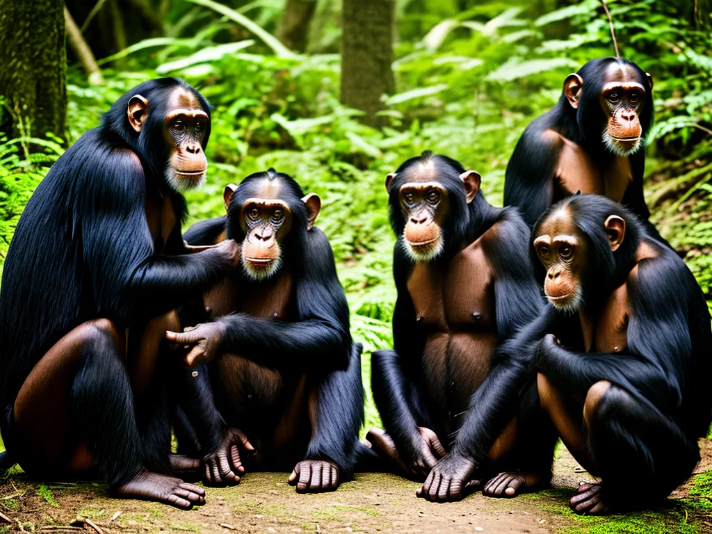 Natureza Chimpanzes Comunidades Sociais