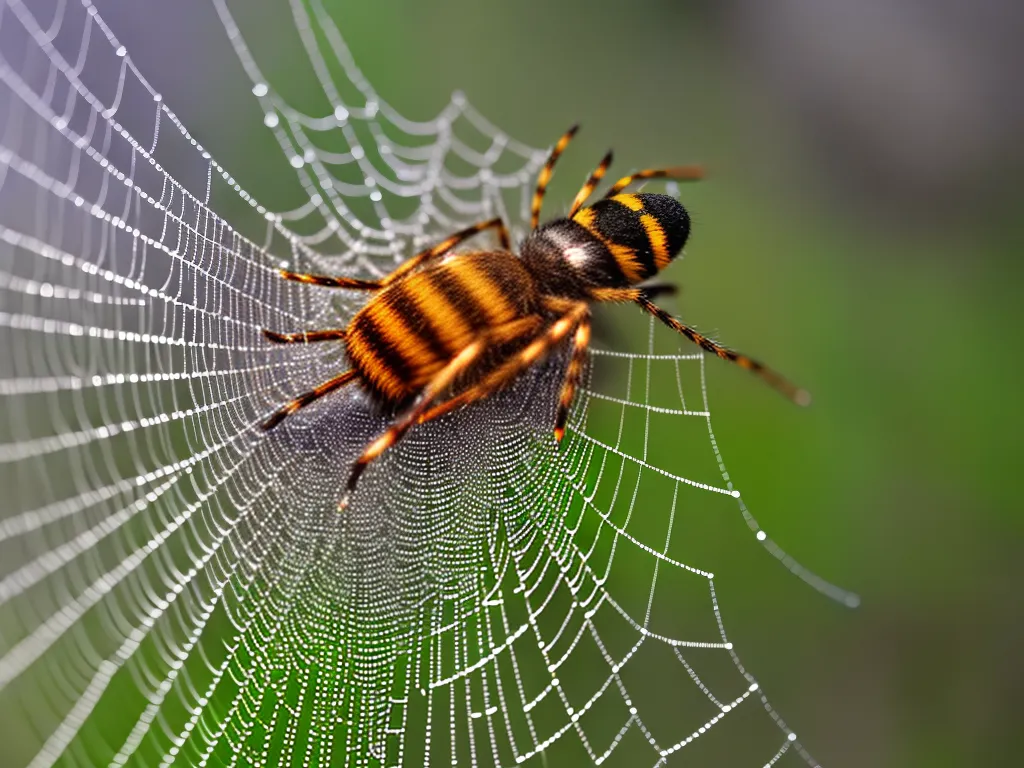 Natureza Como Aranhas Constroem Ninhos Em Teias