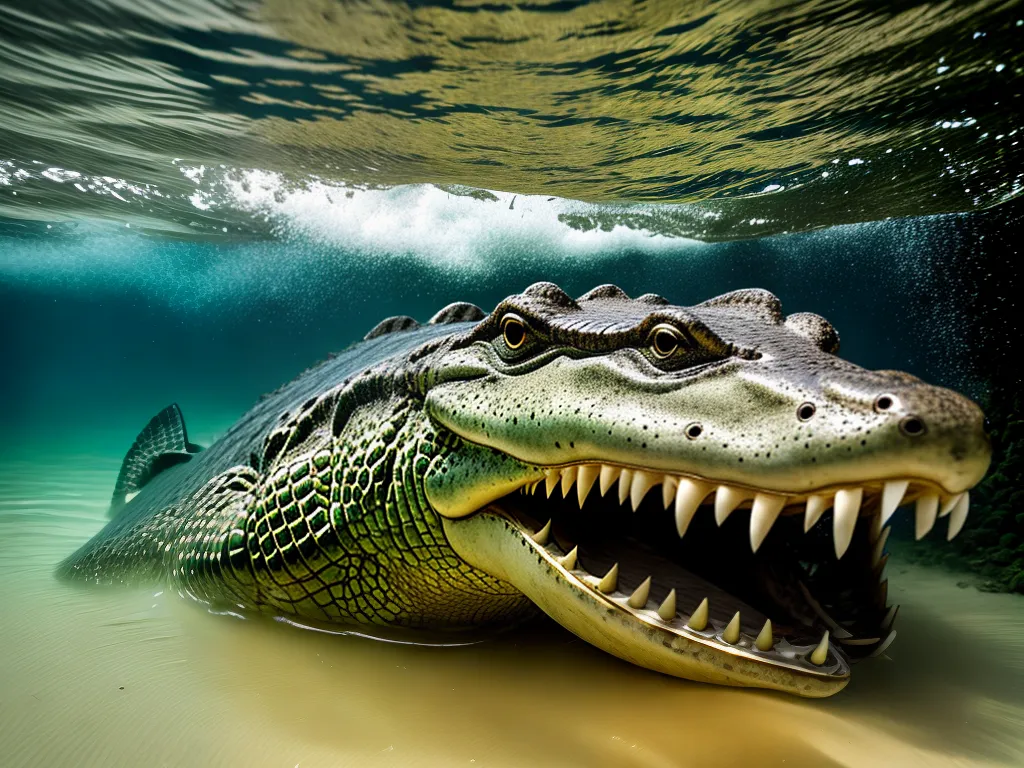 Natureza Como Cacar Crocodilos Debaixo Dagua