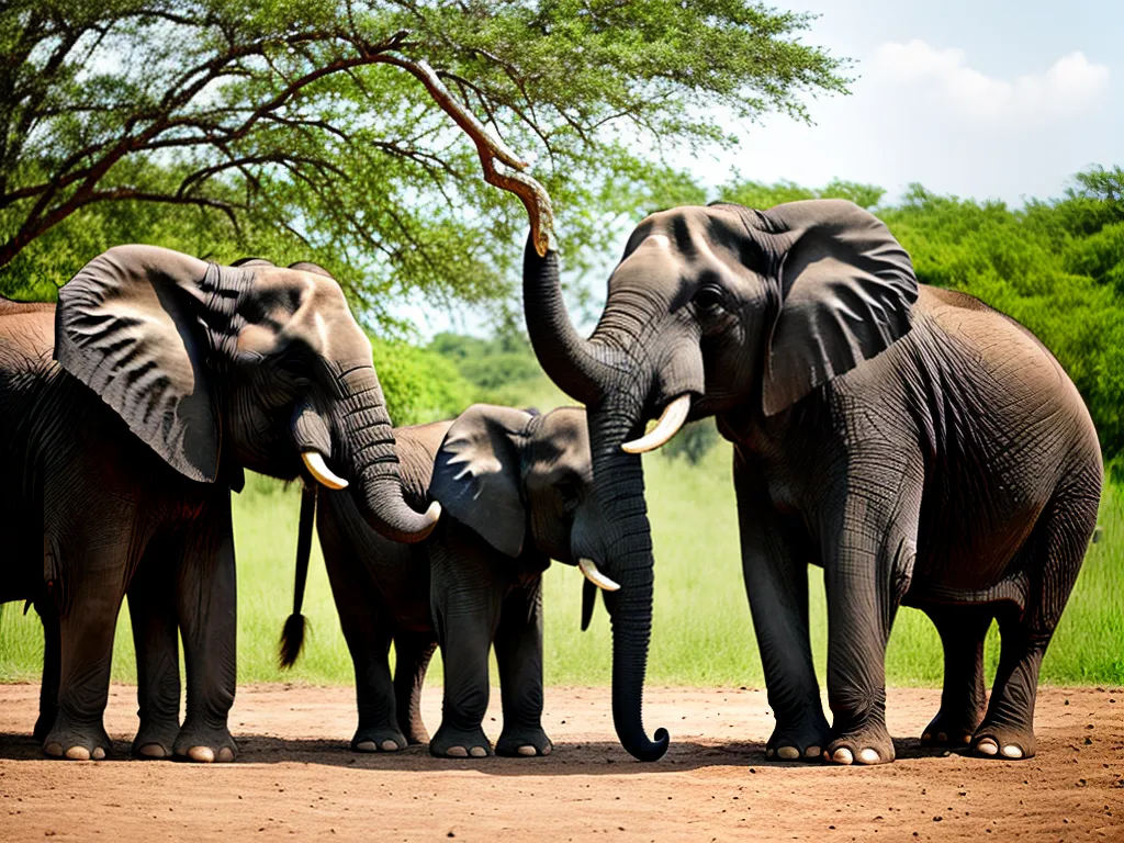 Natureza Como Elefantes Comunicam Sons Movimentos