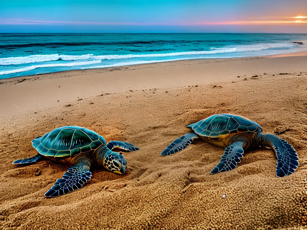 Natureza Como Tartarugas Marinhas Constroem Ninhos Na Areia