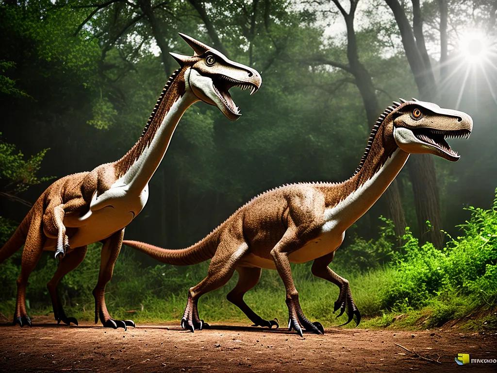 Natureza Deinonico Dinossauro Carnivoro Garras Afiadas