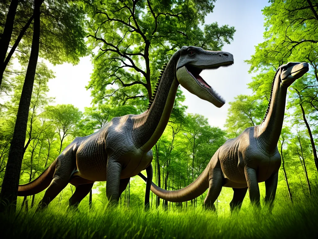 Natureza Diplodoco Dinossauro Herbivoro Pescoco Longo Cauda Comprida