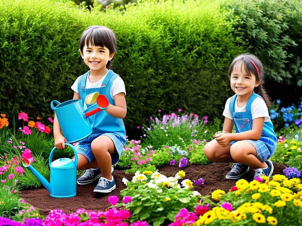 Natureza Ferramentas Jardinagem Criancas Responsabilidade Natureza