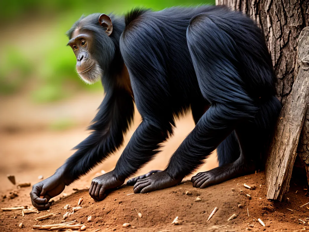 Natureza Habilidade Primatas Cacar Alimentar Insetos 1