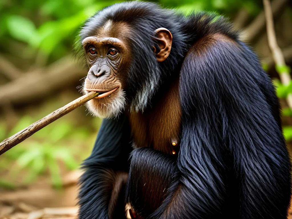 Natureza Habilidade Primatas Cacar Alimentar Insetos