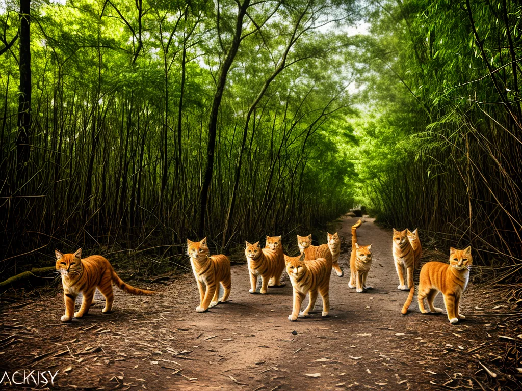 Natureza Influencia Humana Populacao Gatos Dourados Asiaticos