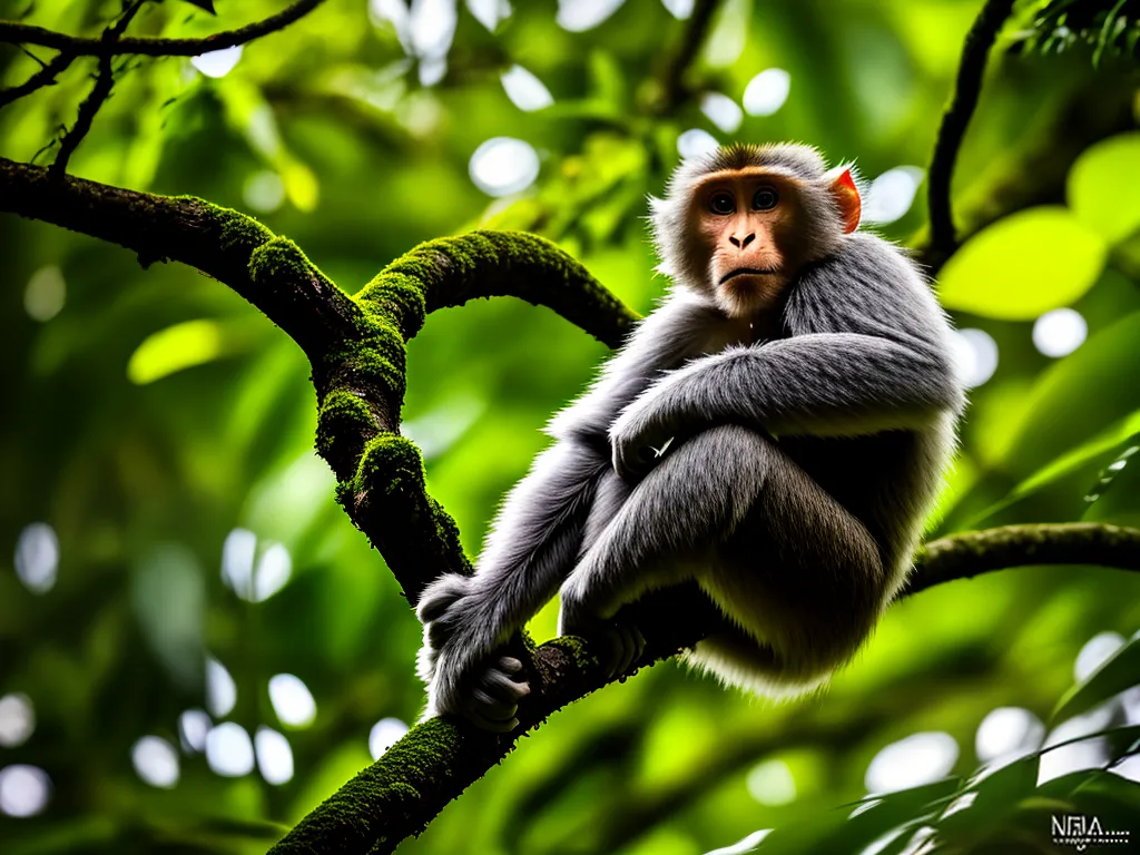 Natureza Macaco Camuflado Floresta Predadores 1