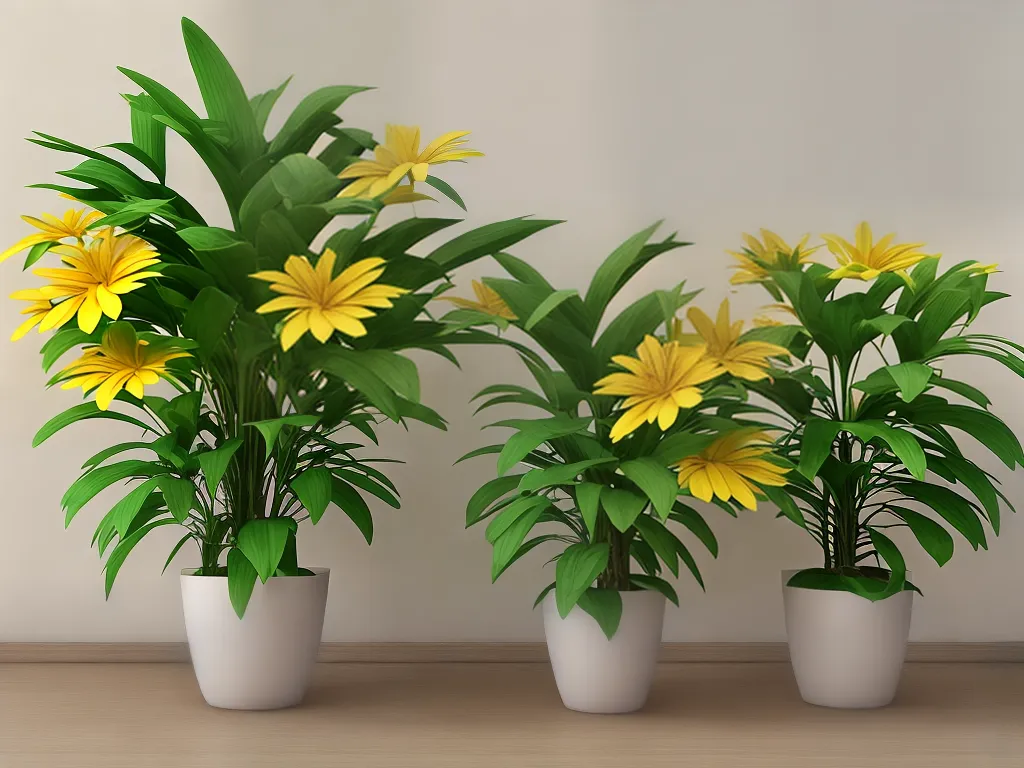 Natureza Plantas Amarelas Iluminando Ambiente Alegria Otimismo