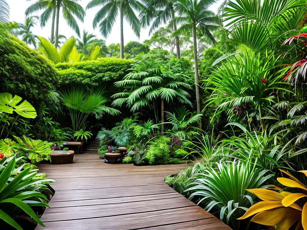 Natureza Projetando Jardim Tropical