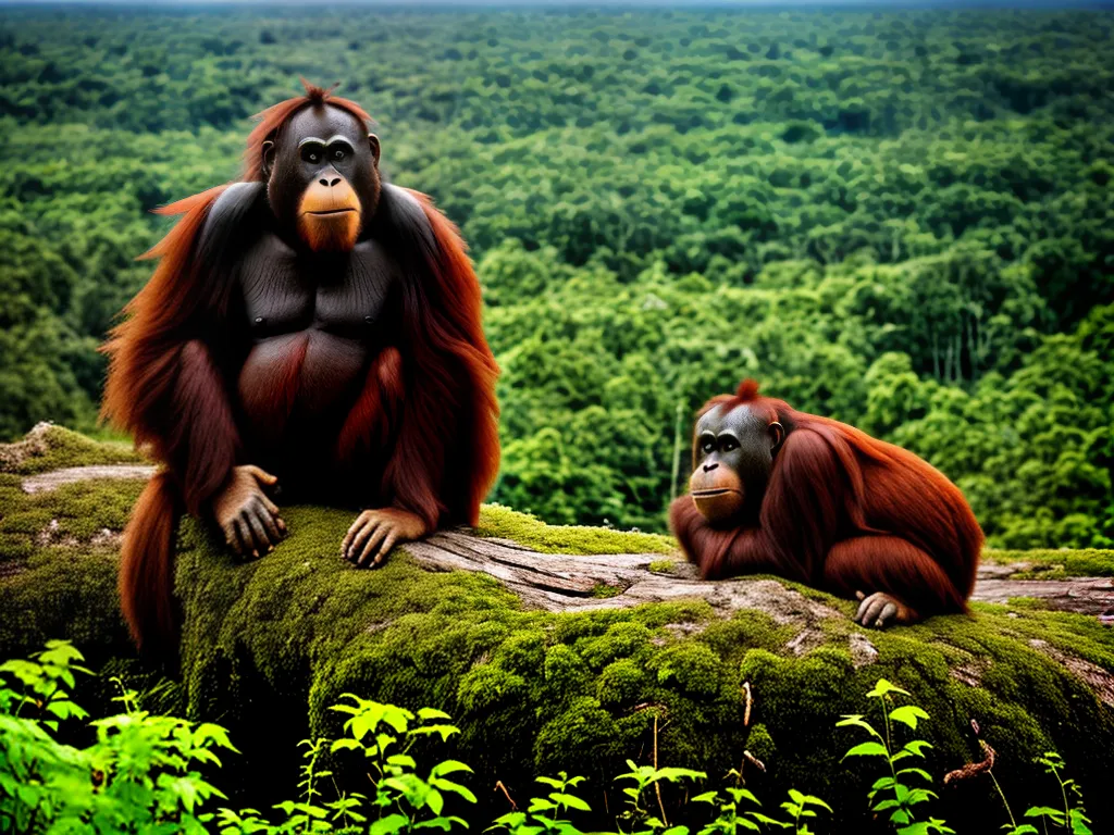 Natureza Resistencia Orangotangos Habitat Natural