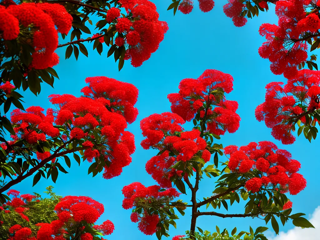 Natureza Sesbania Punicea Acacia Mansa Cambai Vermelho Acacia De Flores Vermelhas Angiquinho Grande