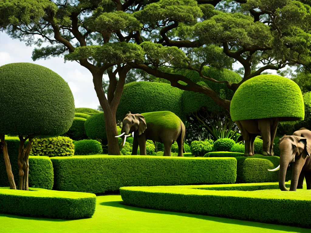 Natureza Topiaria E Jardinagem Como Integrar Esculturas De Plantas Em Seu Jardim