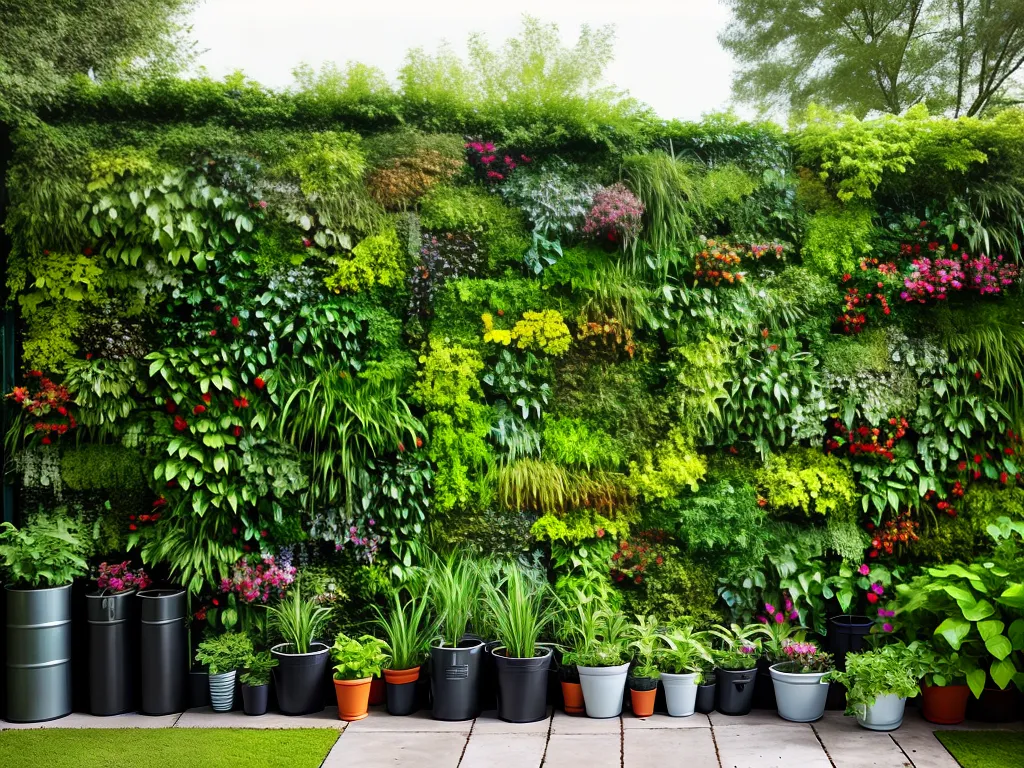 Natureza Uso De Materiais Reciclados Na Construcao De Jardins Verticais