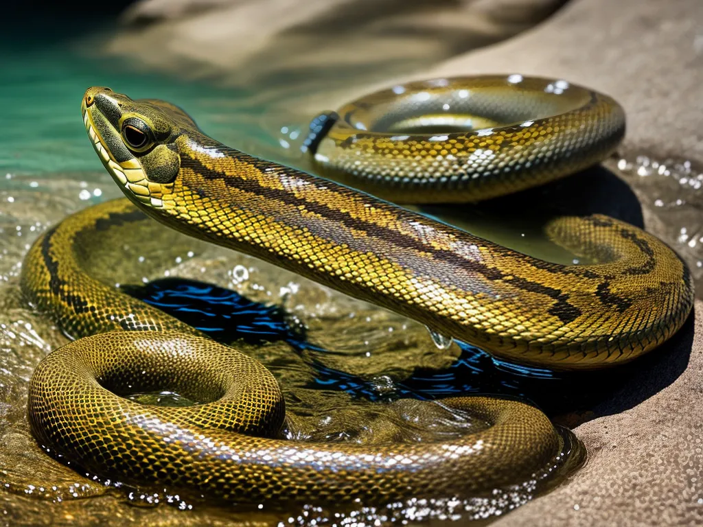 Natureza Vida Aquatica Serpentes Potamophis