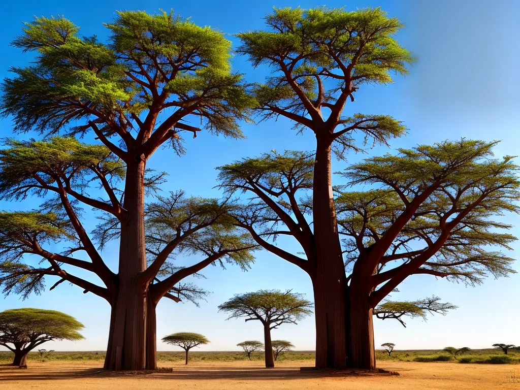 Planta Adansonia Digitata Baoba Mucua Embondeiro Africano Imbondeiro Arvore Da Vida