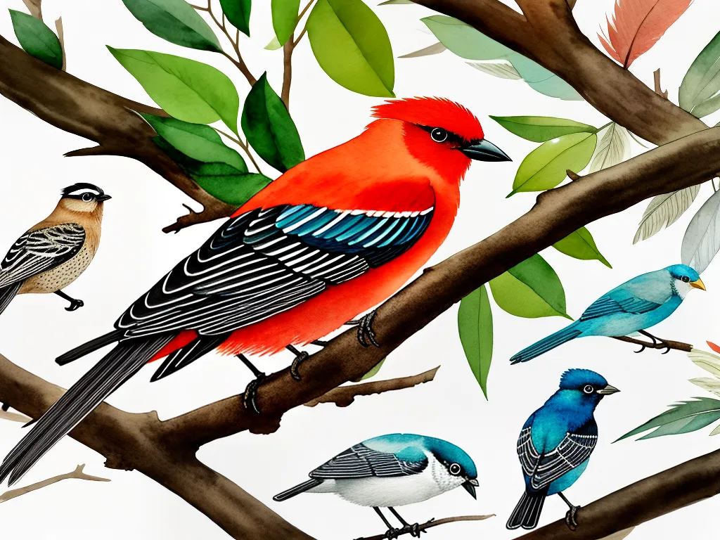 Planta Aves Ilustracao Cientifica Tecnicas Exemplos Arte Naturalista 1