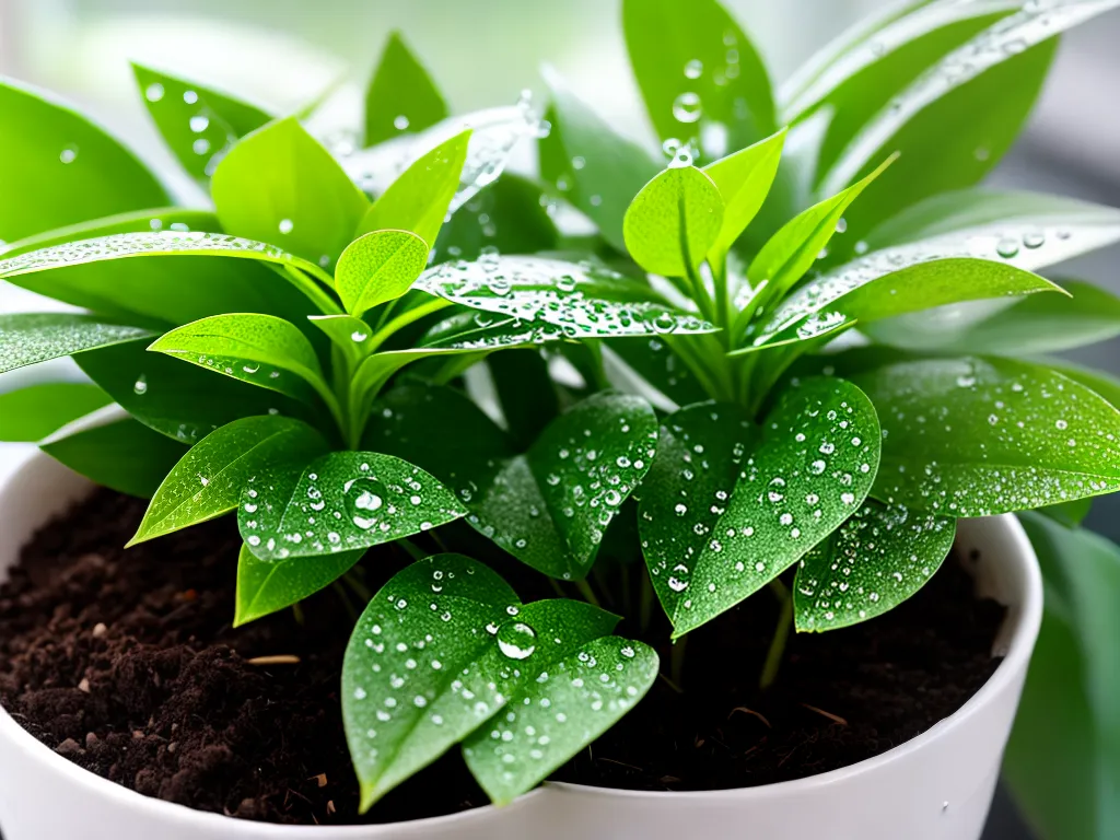Planta Como Plantas Melhoram Umidade Ar