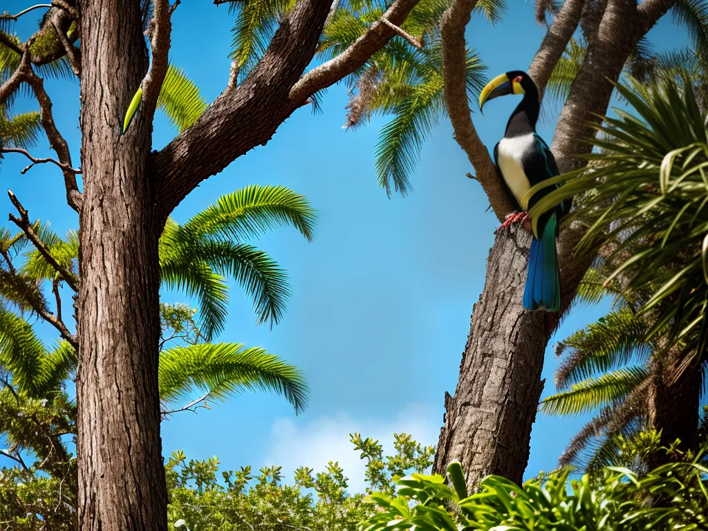 Planta Como Tucanos Constroem Ninhos Em Ocos De Arvores