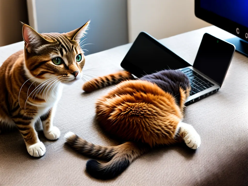 Planta Gatos Redes Sociais Compartilhar Vida Felino Online