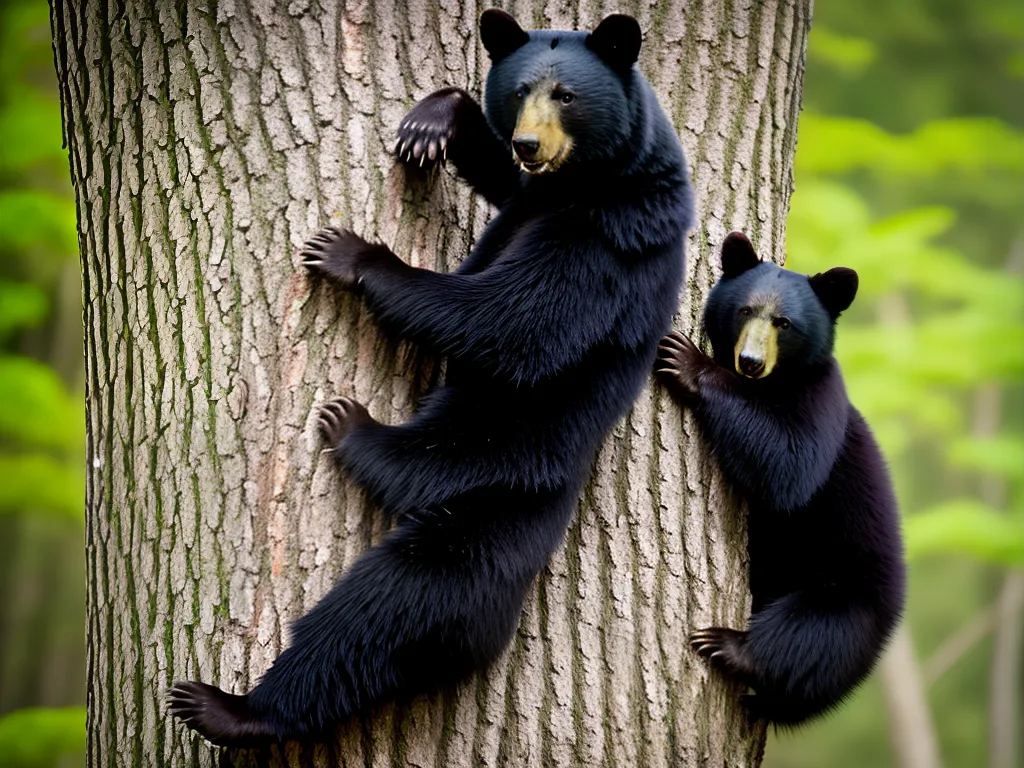 Planta Habilidade Ursos Negros Escalar Arvores