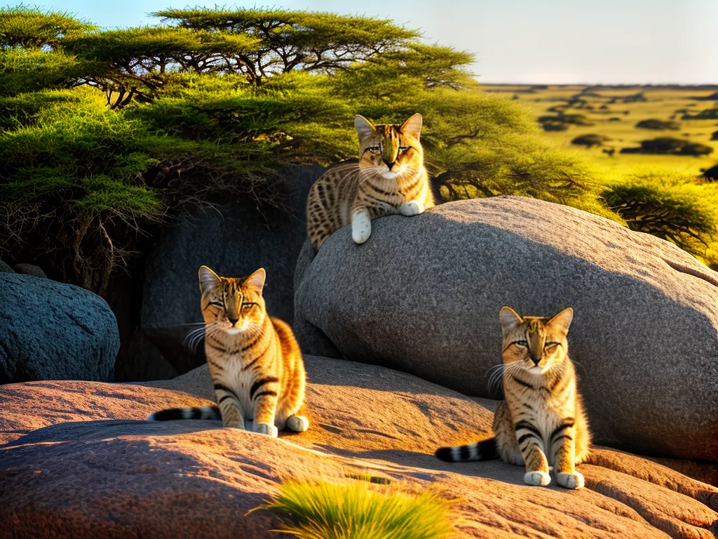 Planta Historia Raca Gato Serengeti Felino Selvagem Exotico 1