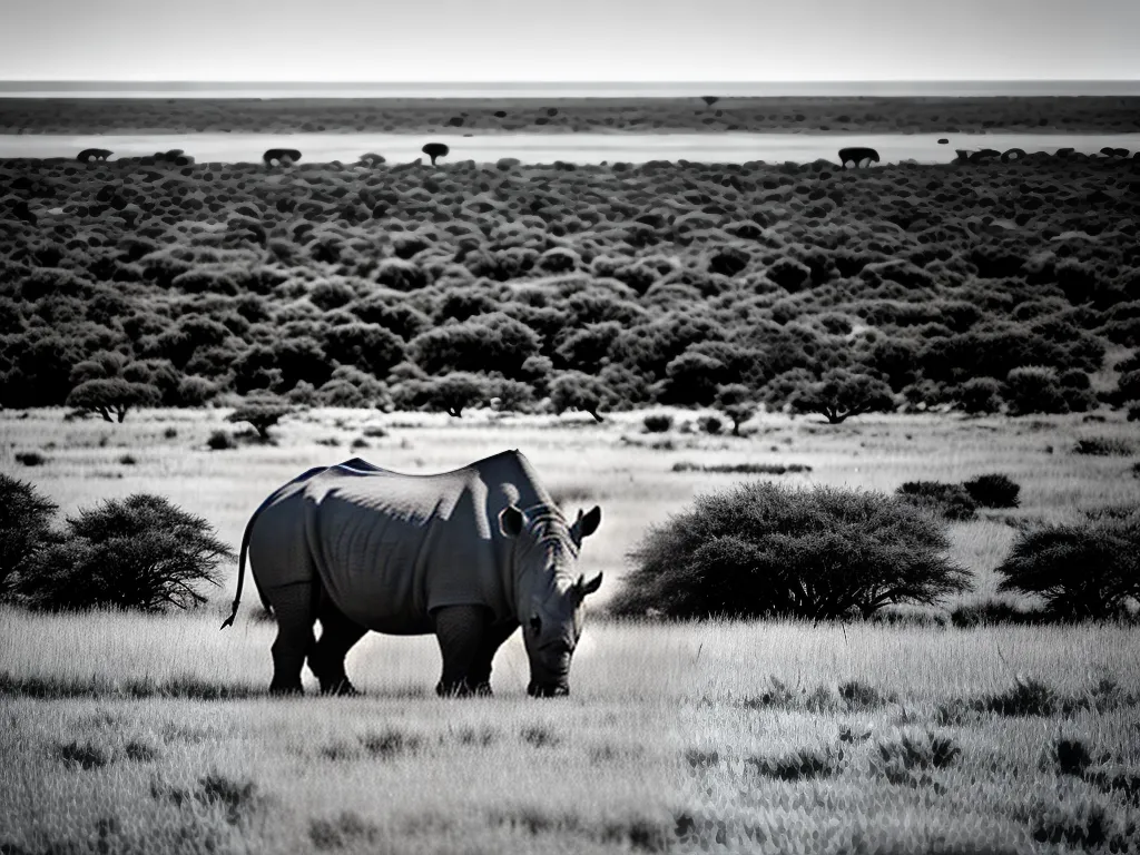 Planta Historia Rinoceronte Branco Norte Quase