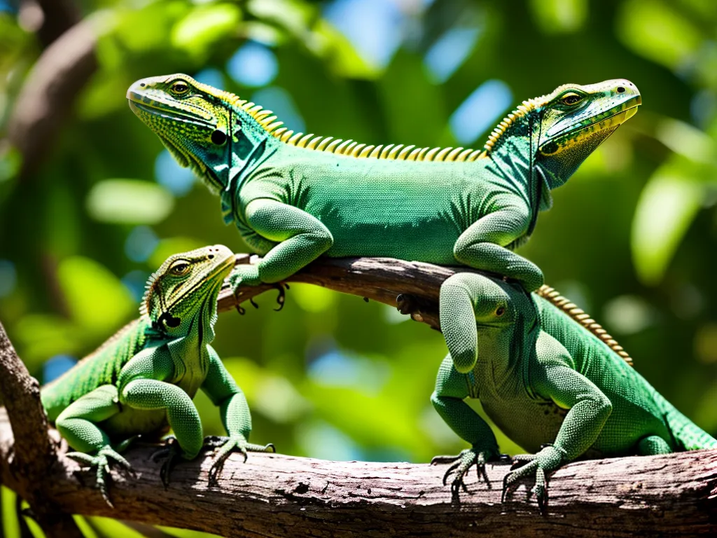 Iguanas-Verde: Habitat Natural e Vida Doméstica 5 Iguanas-Verde: Habitat Natural e Vida Doméstica 4