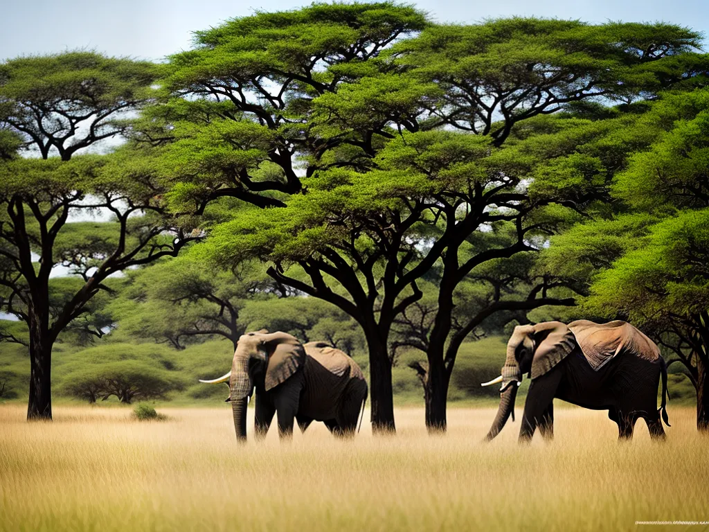 Planta Loxodonta Africana Os Elefantes Africanos E Sua Inteligencia