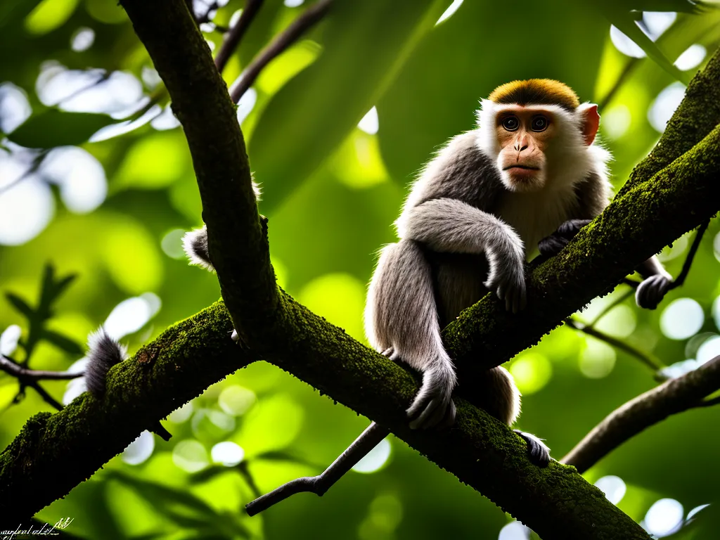 Planta Macaco Camuflado Floresta Predadores 1