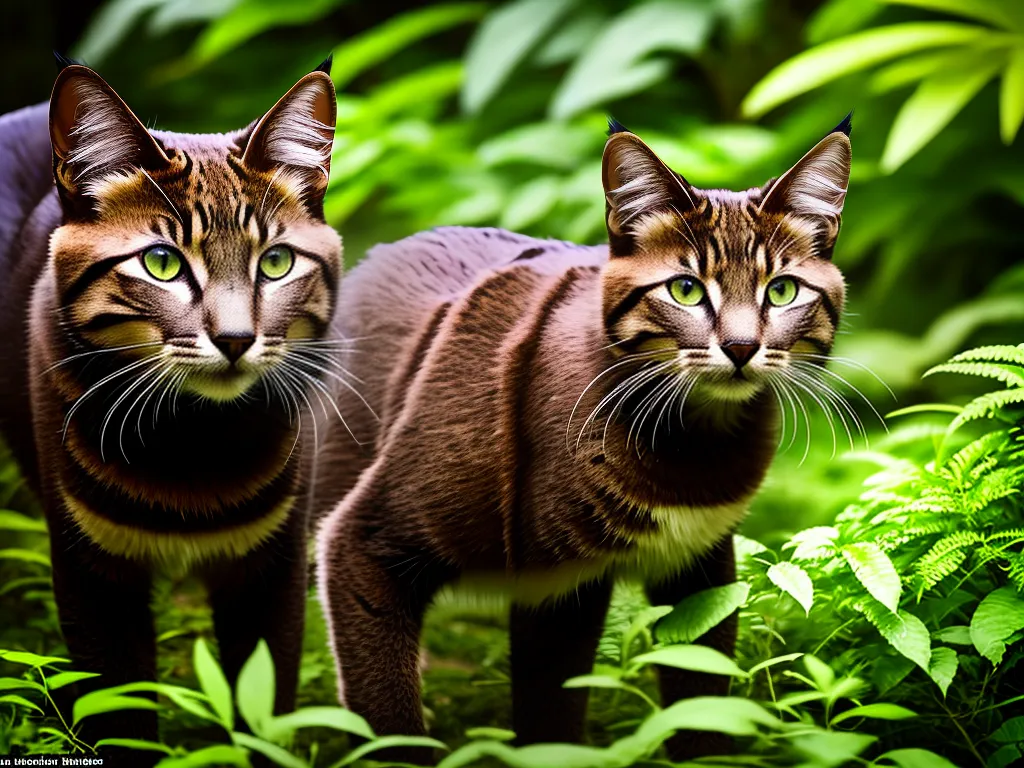 Planta Misterioso Comportamento Reprodutivo Gatos Selvagens Asiaticos