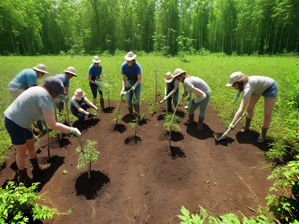 Planta Plantando Arvores Nativas Promovendo A Biodiversidade