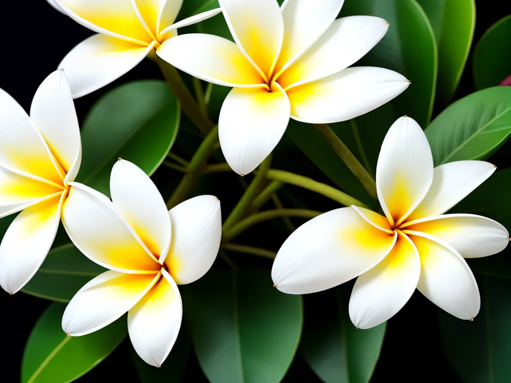 Planta Plumeria Pudica Jasmim Do Caribe Frangipane Branco Buque De Noiva