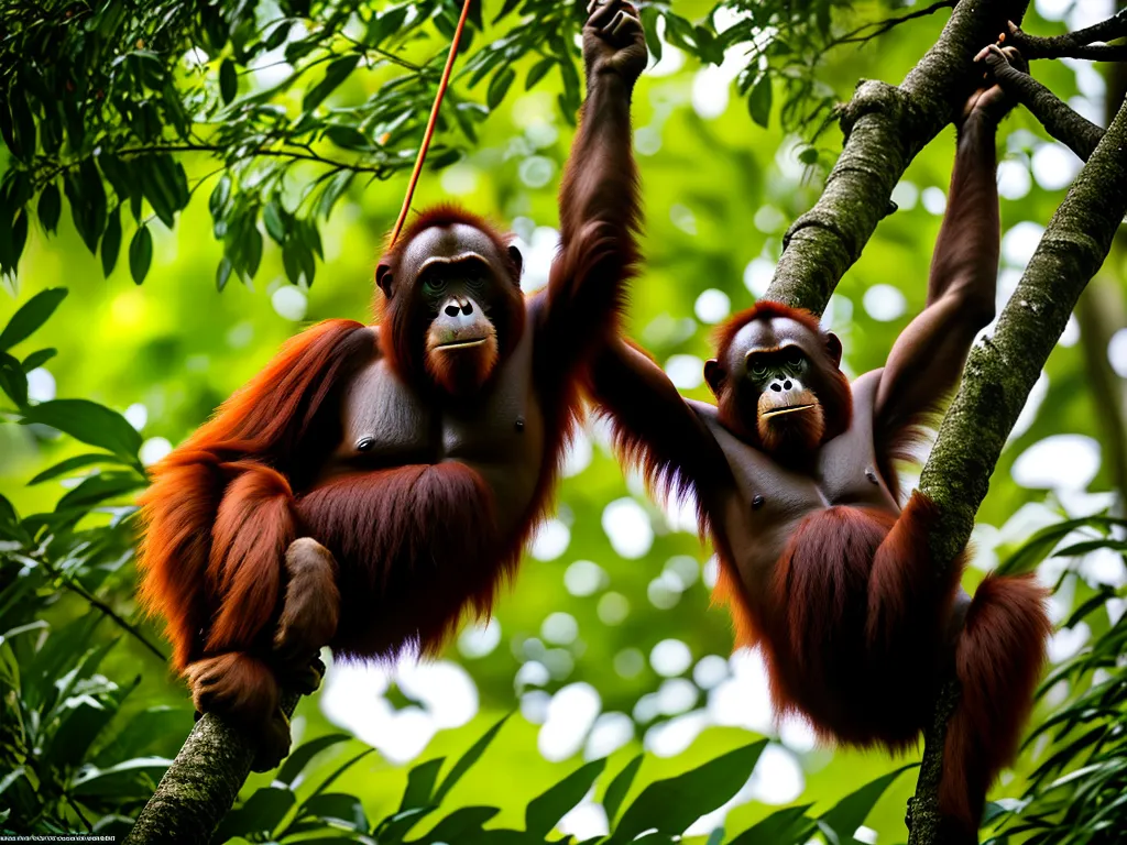 Planta Pongo Pygmaeus Vida E Inteligencia Dos Orangotangos De Borneu