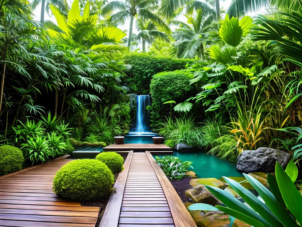 Planta Projetando Jardim Tropical