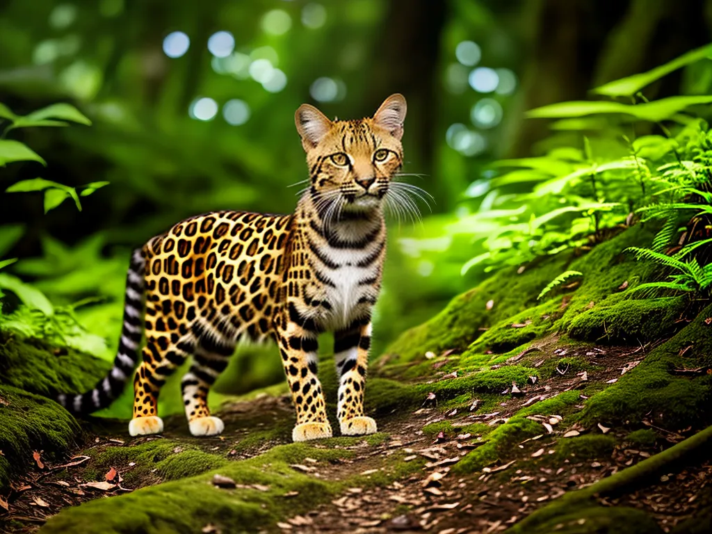 Planta Relacao Gato Leopardo Fauna Sudeste Asiatico