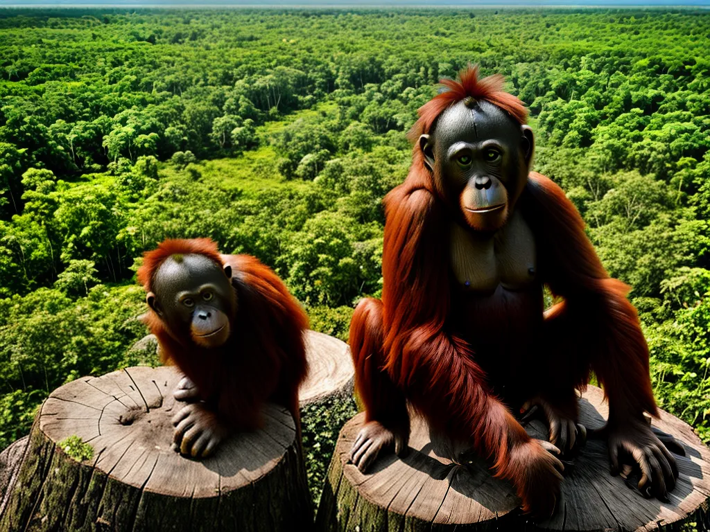 Planta Resistencia Orangotangos Habitat Natural
