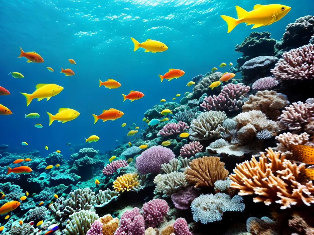 Planta Tipos Peixes Recifes Coral
