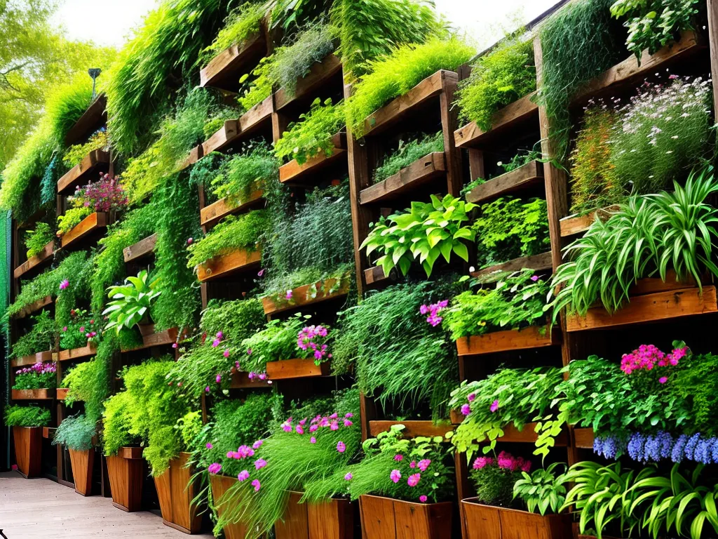 Planta Uso De Materiais Reciclados Na Construcao De Jardins Verticais