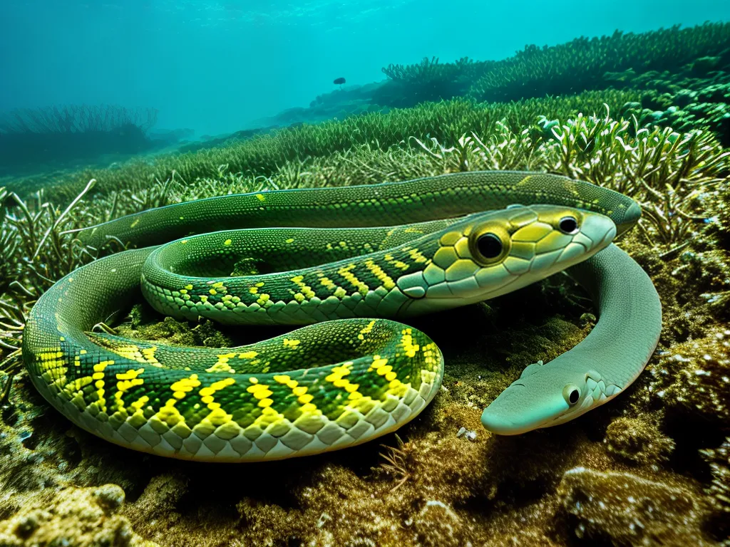 Planta Vida Aquatica Serpentes Homalopsis