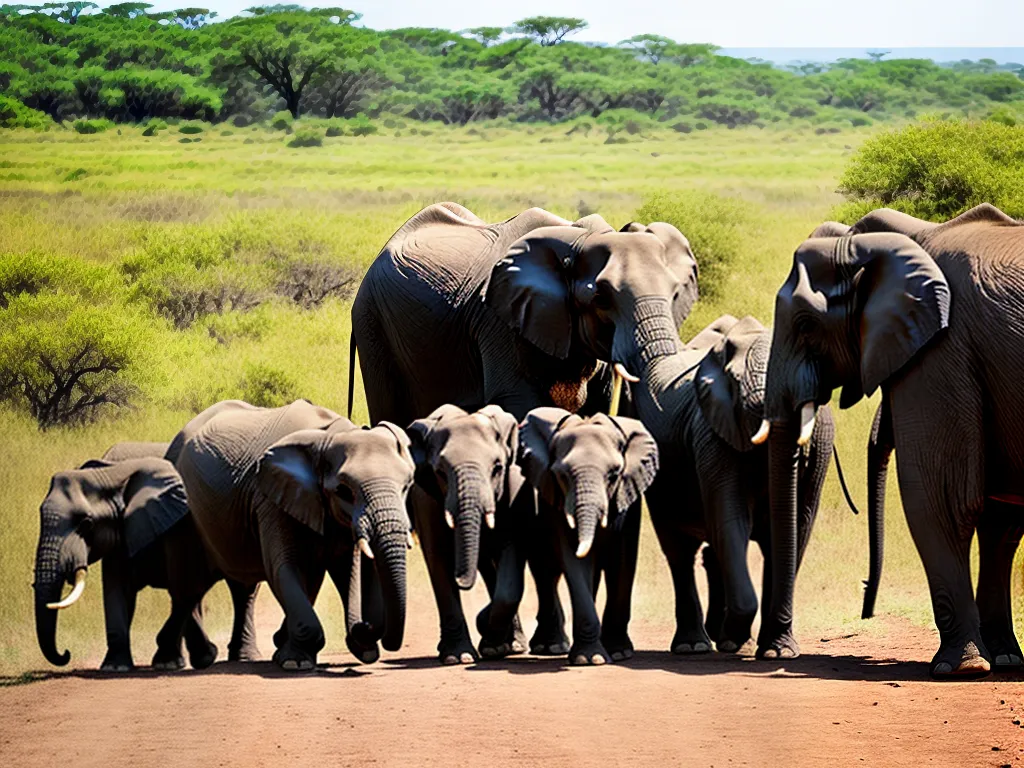 Planta Vida Em Grupo Familiar Dos Elefantes